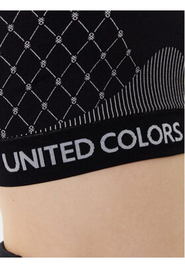 United Colors of Benetton - United Colors Of Benetton Biustonosz sportowy 3SW63H00I Czarny. Kolor: czarny. Materiał: syntetyk