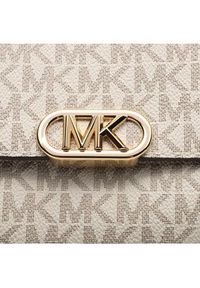 MICHAEL Michael Kors Plecak Kensington 30F3G8KB2B Beżowy. Kolor: beżowy. Materiał: skóra #5