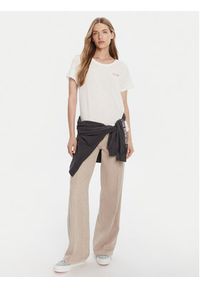 Roxy T-Shirt ERJZT05731-WBK0 Biały Regular Fit. Kolor: biały. Materiał: bawełna #5