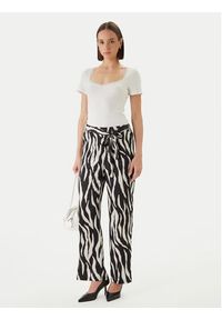 Morgan Bluzka 261-DAMOUR Biały Slim Fit. Kolor: biały. Materiał: bawełna #4