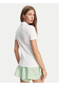 Lacoste Polo PF5462 Biały Slim Fit. Typ kołnierza: polo. Kolor: biały. Materiał: bawełna #6