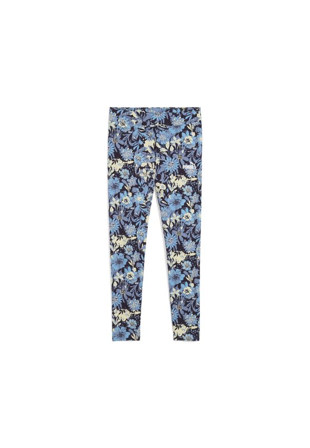 Puma - Damskie legginsy Essentials Nature 2.0 PUMA Cool Blue. Kolor: niebieski. Sport: fitness
