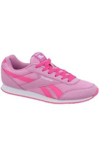 Buty do chodzenia dla dzieci Reebok Royal Classic Jogger 2. Zapięcie: sznurówki. Kolor: różowy. Materiał: materiał, syntetyk, tkanina. Szerokość cholewki: normalna. Model: Reebok Classic, Reebok Royal. Sport: turystyka piesza