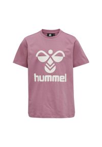 Koszulka dla dziewczynki Hummel Tres. Kolor: różowy. Materiał: bawełna. Sport: joga i pilates #1
