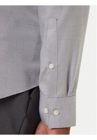 Calvin Klein Koszula LV019EU066 Szary Slim Fit. Kolor: szary. Materiał: syntetyk #5