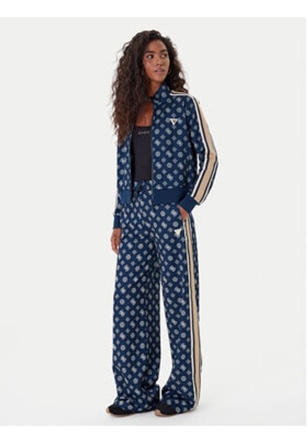 Guess Spodnie dresowe V5YB10 K0282 Granatowy Relaxed Fit. Kolor: niebieski. Materiał: syntetyk