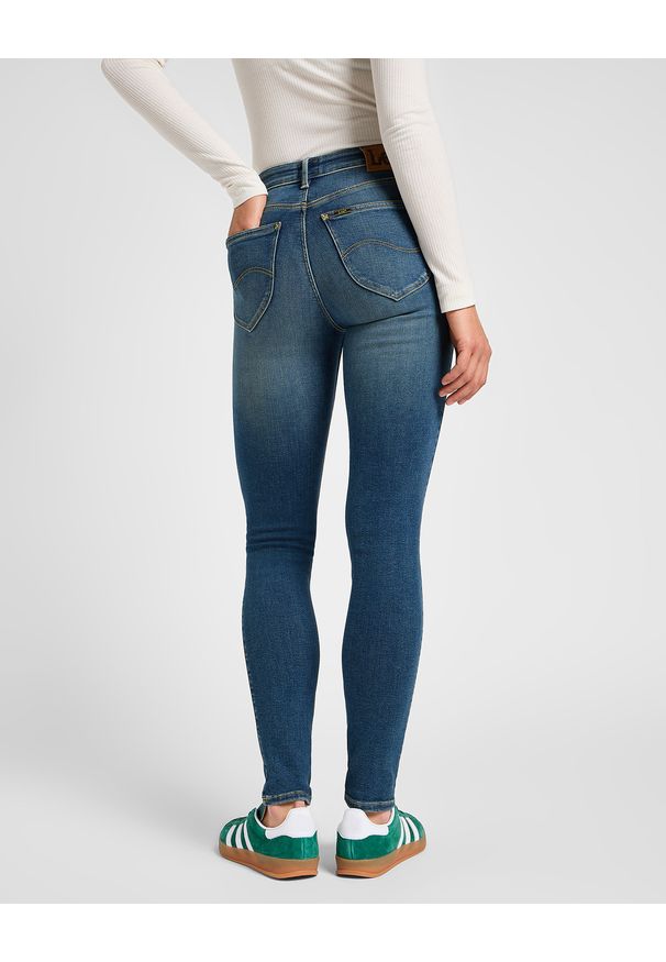 Lee - LEE DAMSKIE SPODNIE JEANSOWE LEE FOREVERFIT INDIGO TEA 112355539