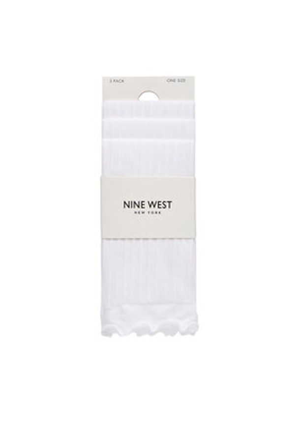 Nine West Skarpety CEO_AS_NW_01_Z_AW25 (3-PACK) Biały. Kolor: biały. Materiał: nylon, materiał