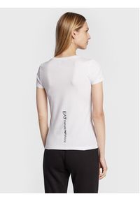 EA7 Emporio Armani T-Shirt 8NTT66 TJFKZ 0102 Biały Slim Fit. Kolor: biały. Materiał: bawełna #4