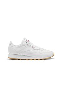 Buty do chodzenia męskie Reebok Classic Leather. Zapięcie: sznurówki. Kolor: szary, wielokolorowy, biały. Materiał: skóra, guma, tkanina. Szerokość cholewki: normalna. Model: Reebok Classic. Sport: turystyka piesza #1