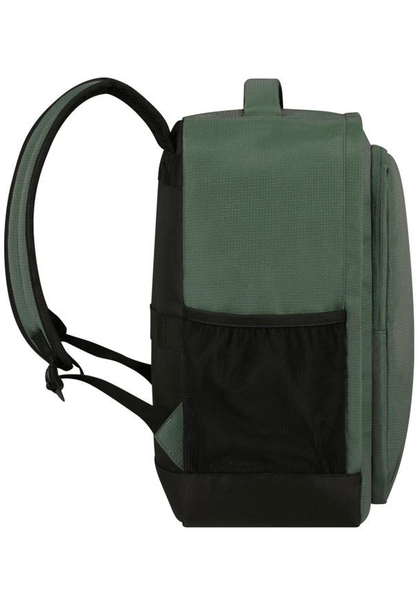 AMERICAN TOURISTER - Plecak American Tourister Take2Cabin S Ryanair ciemnozielony. Kolor: zielony. Materiał: materiał. Styl: klasyczny