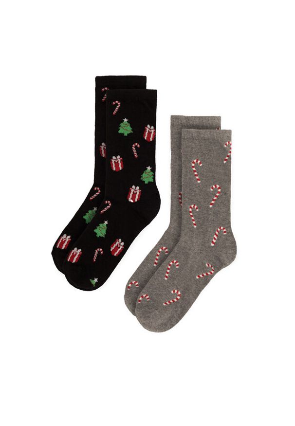 Lasocki Skarpety długie 2MB-001-AW23 (2-pack) Szary. Kolor: szary. Materiał: materiał