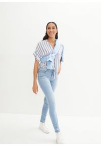 bonprix - Dżinsy ze stretchem skinny, mid waist. Kolor: niebieski #3