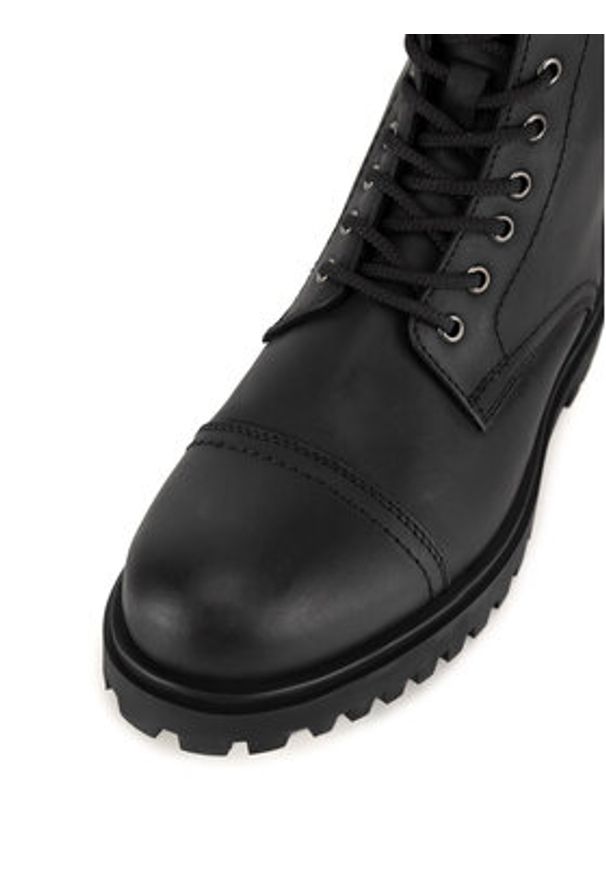 Hunter Trapery CHESTER-01 MI08 Czarny. Kolor: czarny. Materiał: skóra