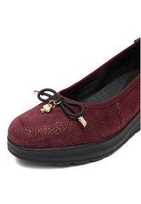 Go Soft Baleriny CEO-WI16-3243-02 Bordowy. Kolor: czerwony. Materiał: materiał #7