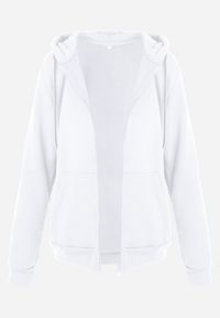 Born2be - Biała Bluza z Kapturem Sithi. Okazja: na co dzień. Typ kołnierza: kaptur. Kolor: biały. Materiał: jeans. Długość rękawa: długi rękaw. Długość: długie. Styl: casual, klasyczny #6