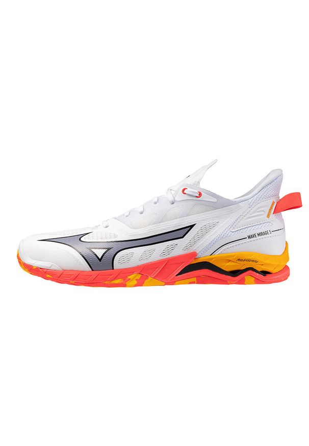 Buty halowe Mizuno Wave Mirage 5. Kolor: biały. Model: Mizuno Wave. Sport: piłka ręczna