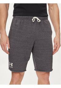 Under Armour Szorty sportowe Ua Rival Terry Short 1361631-025 Szary Fitted Fit. Kolor: szary. Materiał: bawełna. Styl: sportowy #1