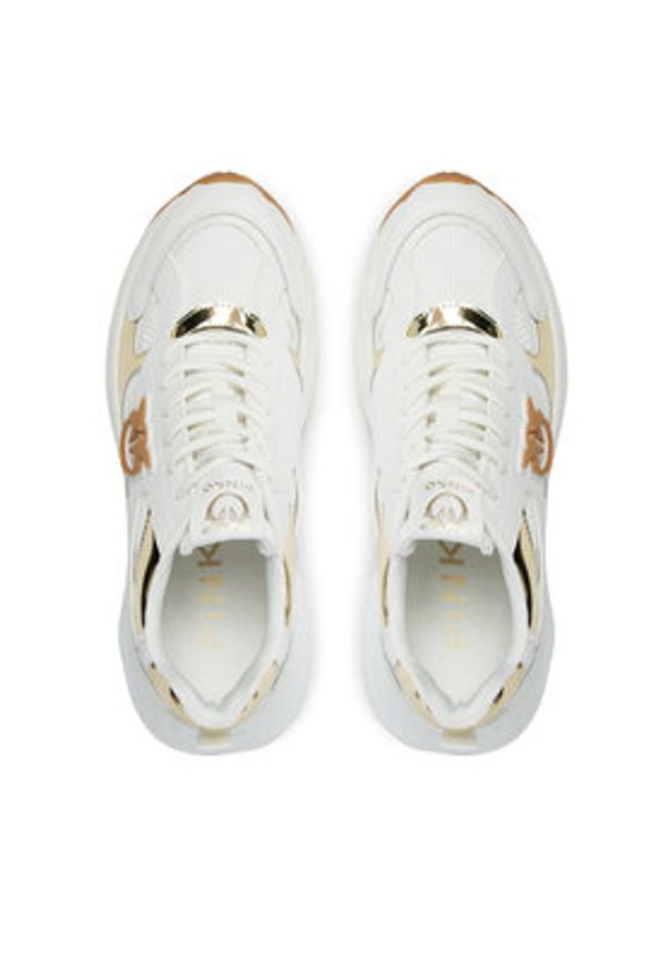 Pinko - PINKO Sneakersy Ariel 15 SS0067E022 Biały. Kolor: biały. Materiał: materiał