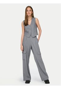 JDY Spodnie materiałowe Say 15325001 Szary Wide Leg. Kolor: szary. Materiał: len #3