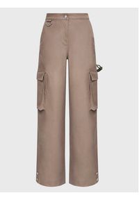 Remain Spodnie materiałowe Canvas RM2158 Beżowy Relaxed Fit. Kolor: beżowy. Materiał: bawełna, materiał