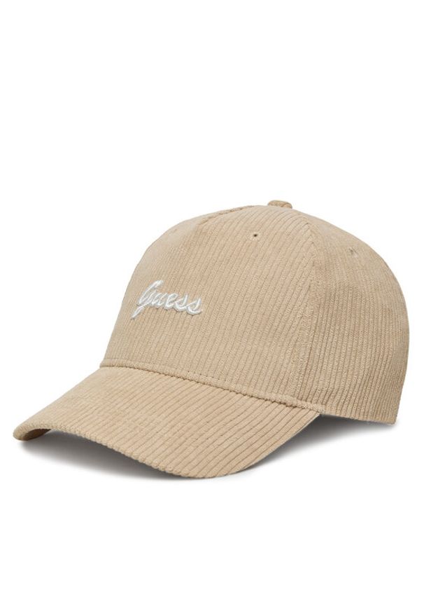 Guess Czapka z daszkiem V5BZ10 WF760 Beżowy. Kolor: beżowy. Materiał: poliester, materiał