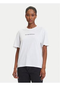 Karl Lagerfeld Jeans T-Shirt A3W17039 Biały Regular Fit. Kolor: biały. Materiał: syntetyk, bawełna