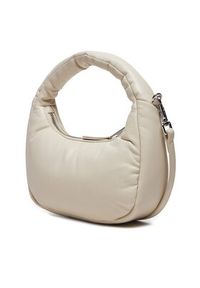 Tommy Jeans Torebka Tjw Pillow Mini Hobo AW0AW16976 Beżowy. Kolor: beżowy. Materiał: skórzane #4