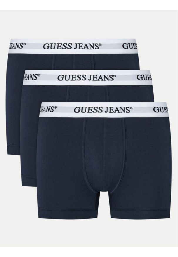 Guess Komplet 3 par bokserek M4BZ45 K6YW1 Granatowy. Kolor: niebieski. Materiał: bawełna