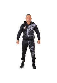 Dres do biegania męski EXTREME HOBBY WRESTLING. Kolor: czarny. Materiał: dresówka, poliester #1