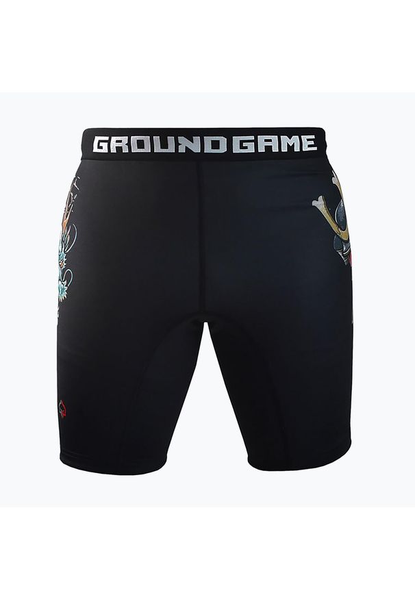 GROUND GAME - Spodenki treningowe męskie Ground Game Vale Tudo Bushido 3.0. Kolor: czarny