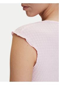 Tommy Jeans Top DW0DW22220 Różowy jasny Slim Fit. Kolor: różowy. Materiał: syntetyk #2