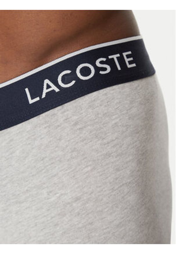 Lacoste Komplet 3 par bokserek 5H1300 Szary. Kolor: szary. Materiał: bawełna