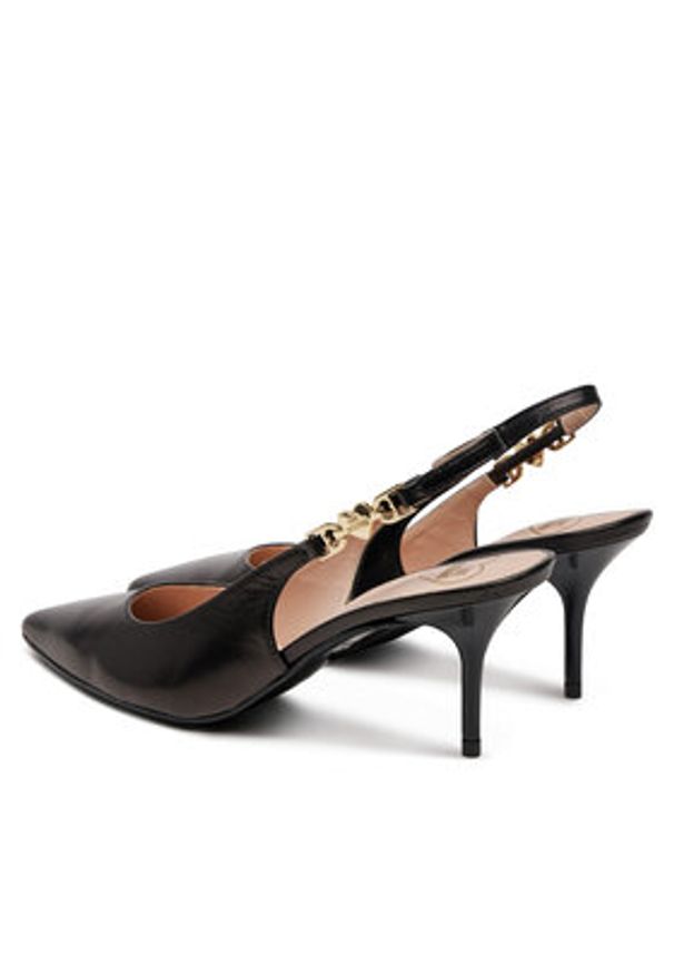 Love Moschino - LOVE MOSCHINO Sandały JA10487G1MIA0000 Czarny. Kolor: czarny. Materiał: skóra