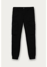 Jack & Jones - Spodnie dziecięce 128-176 cm. Kolor: czarny. Materiał: tkanina, bawełna, dzianina, elastan. Wzór: gładki #1