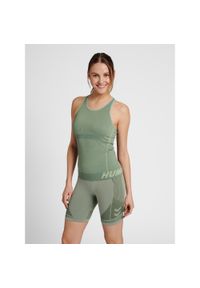 Damski tank top Hummel TE Christel. Kolor: zielony, wielokolorowy, szary. Materiał: dzianina, materiał