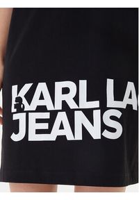 Karl Lagerfeld Jeans Sukienka codzienna B1W13054 Czarny Regular Fit. Okazja: na co dzień. Kolor: czarny. Materiał: bawełna. Typ sukienki: proste. Styl: casual #2