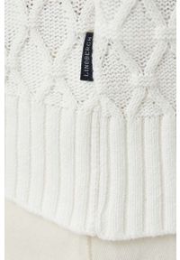 Lindbergh kardigan bawełniany kolor biały. Kolor: biały. Materiał: bawełna. Wzór: gładki #2