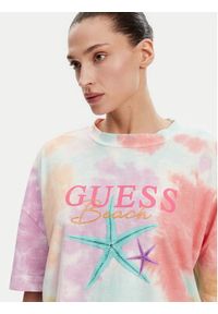 Guess T-Shirt E5GI00 K8G01 Kolorowy Oversize. Materiał: bawełna. Wzór: kolorowy #4