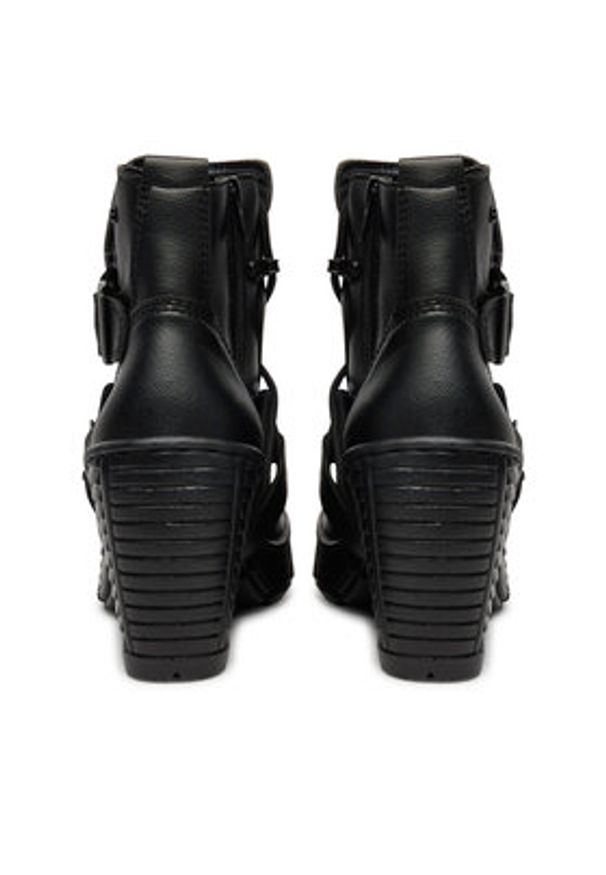 NEW ROCK Botki M-TRCASCO004-V2 Czarny. Kolor: czarny. Materiał: skóra. Styl: rockowy