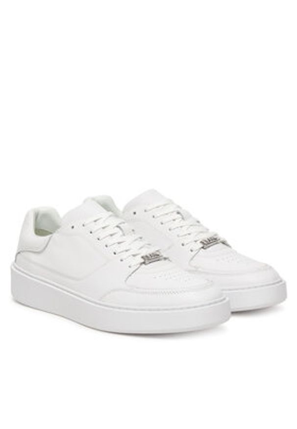 Karl Lagerfeld - KARL LAGERFELD Sneakersy Flint II KL53329 Biały. Kolor: biały. Materiał: skóra
