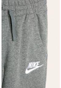 Nike Kids - Spodnie dziecięce 122-170 cm. Kolor: szary. Materiał: bawełna, poliester, materiał, dzianina. Wzór: gładki #3