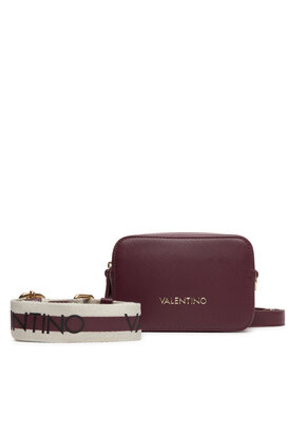 VALENTINO - Valentino Torebka Zero Re VBS7B306 Bordowy. Kolor: czerwony. Materiał: skórzane