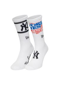 New Era - Skarpetki New York Yankees Crew. Kolor: biały #1
