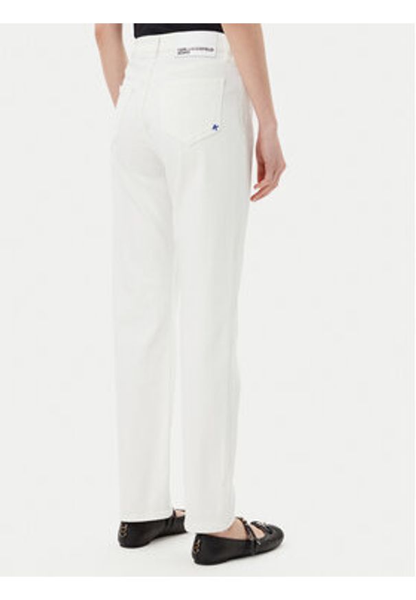 Karl Lagerfeld Jeans Jeansy A2W10135 Biały Straight Fit. Kolor: biały