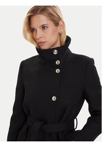 Morgan Płaszcz wełniany 242-GALOUA Czarny Regular Fit. Kolor: czarny. Materiał: wełna, syntetyk #3