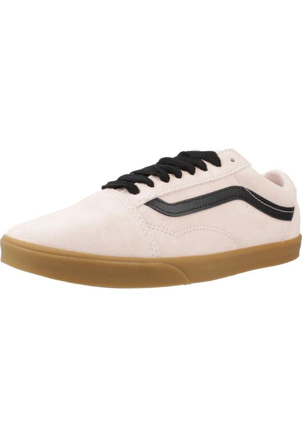 Vans - Buty VANS SKOOL LOWPRO Rose. Kolor: różowy. Materiał: tkanina