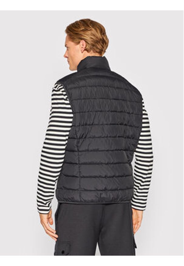 Marc O'Polo Kamizelka B21 0960 72022 Czarny Regular Fit. Typ kołnierza: polo. Kolor: czarny. Materiał: syntetyk