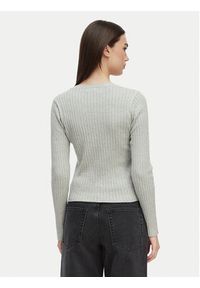 Calvin Klein Jeans Kardigan LV047G339G Szary jasny Slim Fit. Kolor: szary. Materiał: bawełna #2