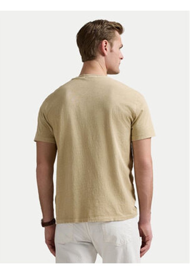 Polo Ralph Lauren T-Shirt 710964511003 Beżowy Regular Fit. Typ kołnierza: polo. Kolor: beżowy. Materiał: bawełna